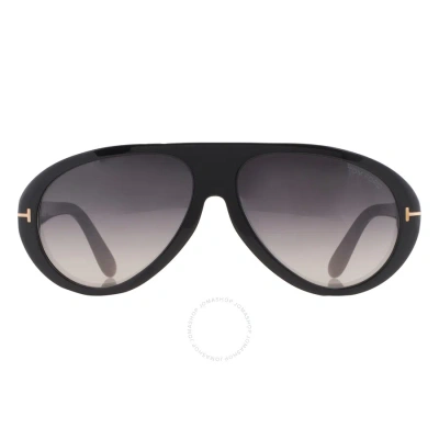 Tom Ford Camillo Smoke Pilot Men's Sunglasses Ft0988 01b 60 In N/a