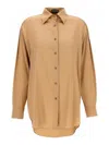 Tom Ford Luxe Silk Shirt With Long Sleeves And Pleated Back