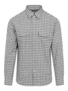 Tom Ford Checked Long-sleeved Shirt In White