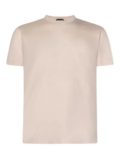 Tom Ford Relaxed-fit Crew Neck T-shirt In Neutral