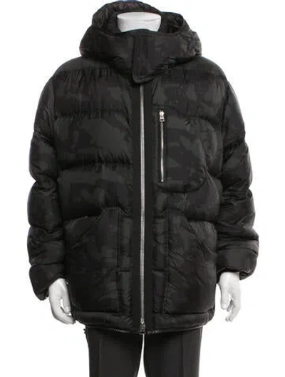 Pre-owned Tom Ford Camouflage Print Puffer Coat In Black
