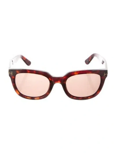 Pre-owned Tom Ford Campbell Square Sunglasses In Brown