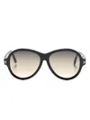 Tom Ford Camryn Round-frame Sunglasses In Black