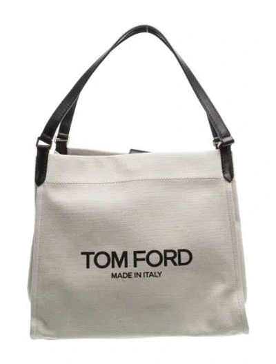 Pre-owned Tom Ford Canvas Messenger Bag In Multicolor