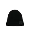 Tom Ford Mens Black Logo-patch Ribbed Cashmere-knit Beanie Hat In Black