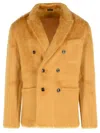 Tom Ford Cashmere Blend Sweater Button Detailing In Orange