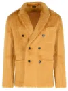 Tom Ford Cashmere Blend Sweater Button Detailing In Orange