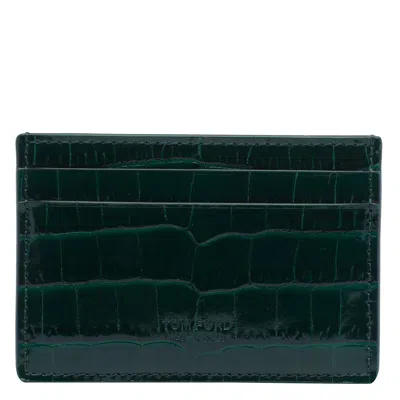 Tom Ford Card Holder In Green
