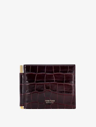 Tom Ford Card Holder In Red