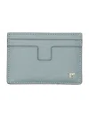 Tom Ford Card Holder Saffiano In Sky Blue