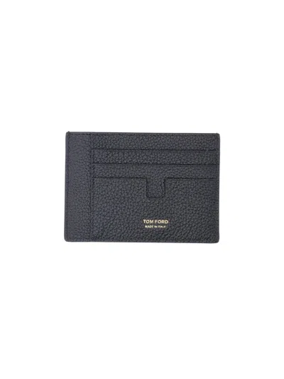 Tom Ford Cardholder "t Line" In Black