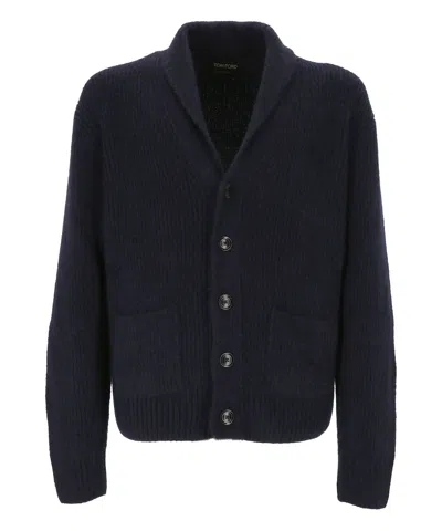 Tom Ford Cardigan In Blue