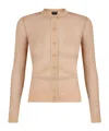 Tom Ford Cardigan Crew Neck Sweater In Nude