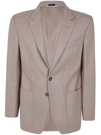 Tom Ford Double Splittable Soft Wool Cardigan Jacket In Brown