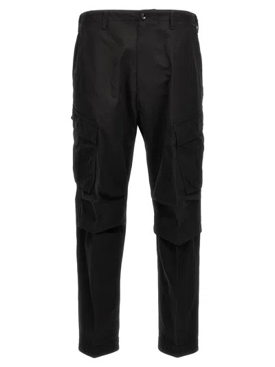 Tom Ford Cotton Twill Cargo Pants In Black