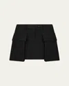 Tom Ford Cargo Pocket Mini Skirt In Black