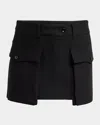 Tom Ford Cargo Pocket Mini Skirt In Black