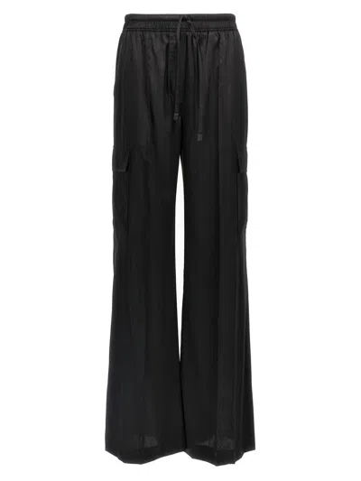 Tom Ford Cargo Silk Pants In Black