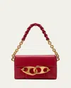 Tom Ford Carine Medium Leather Chain Shoulder Bag In Red