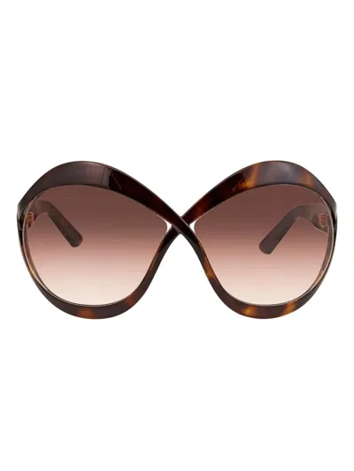 Tom Ford Carine Sunglasses In Brown