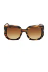 Tom Ford Carla 52mm Square Sunglasses In Multi