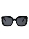 Tom Ford Ft1220 Square Acetate Sunglasses In Black