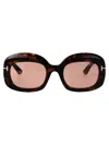 Tom Ford Eyewear Rectangle Frame Sunglasses In Pink