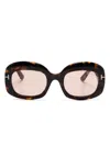 Tom Ford Carmen Sunglasses In Brown