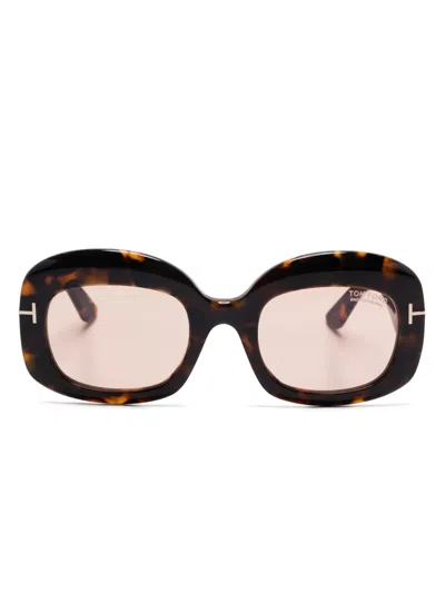 Tom Ford Carmen Sunglasses In Brown