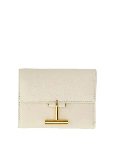 Tom Ford Wallet With Logo In White