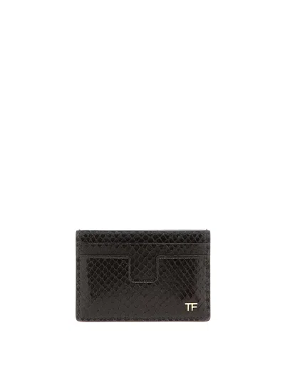 Tom Ford Snake Print Card Holder