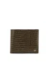 Tom Ford Leather Wallet In Green