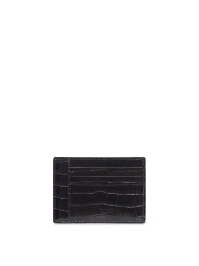 Tom Ford Leather Card Holder In Black