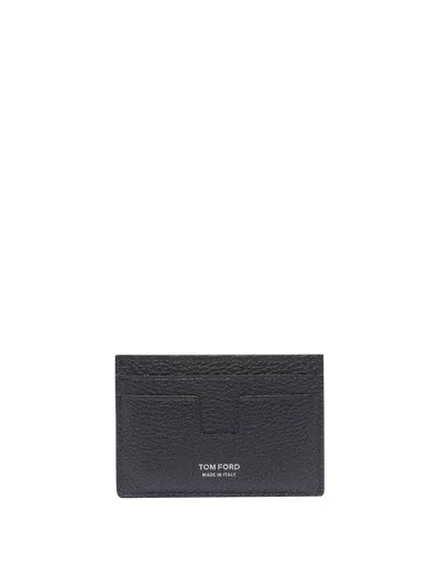 Tom Ford Logo Cards Holder In Black