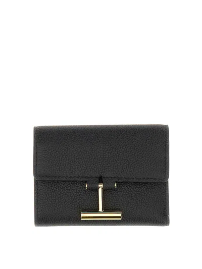 Tom Ford Wallet With Logo In Black