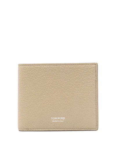 Tom Ford Mens Wallet In Nude & Neutrals