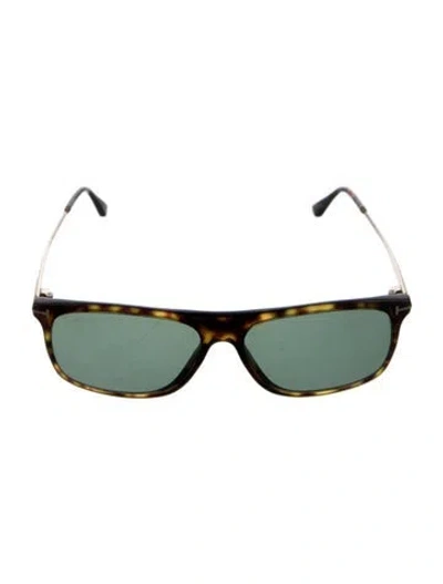 Pre-owned Tom Ford Cary Wayfarer Sunglasses In Brown