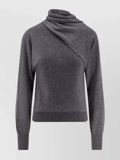 TOM FORD CASHMERE AND COTTON TURTLENECK SWEATER