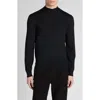 Tom Ford Fine Gauge Wool Knit Crewneck Sweater In Black