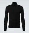 Tom Ford High-neck Cashmere-silk-blend Sweater In Black