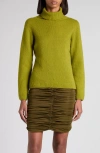 Tom Ford Cashmere & Silk Turtleneck Sweater In Green