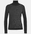 Tom Ford Cashmere And Silk Turtleneck Top In Black