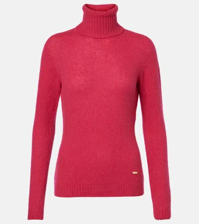 Tom Ford Cashmere And Silk Turtleneck Top In Pink