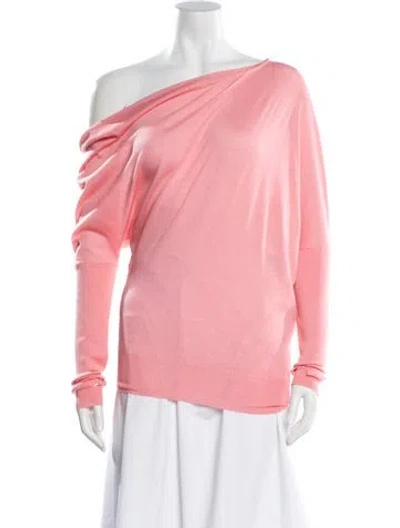 Pre-owned Tom Ford Cashmere Asymmetrical Sweater In Pink