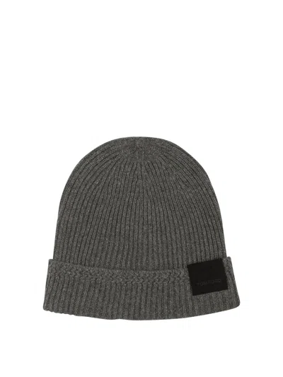 Tom Ford Cashmere Beanie In Gray