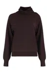Tom Ford Cashmere Blend Turtleneck Sweater In Brown