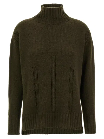 Tom Ford Cashmere Blend Turtleneck Sweater In Olive