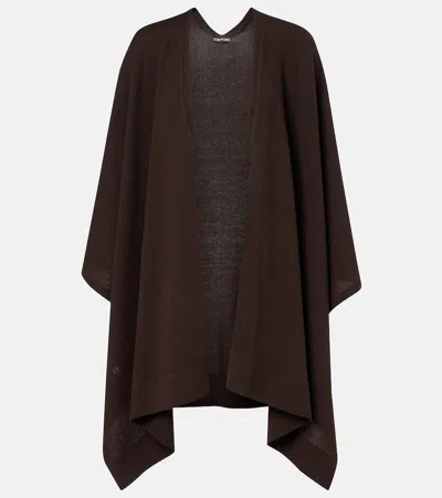 Tom Ford Cashmere Cape In Brown