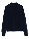Tom Ford Cashmere Knit Sweater With Buffalo Horn Buttons And Shawl Collar
