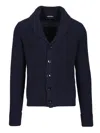 Tom Ford Silk Cardigan With Front Pockets And Shawl Collar
